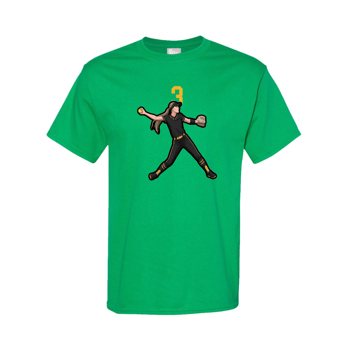 Tee — Number Top in Green