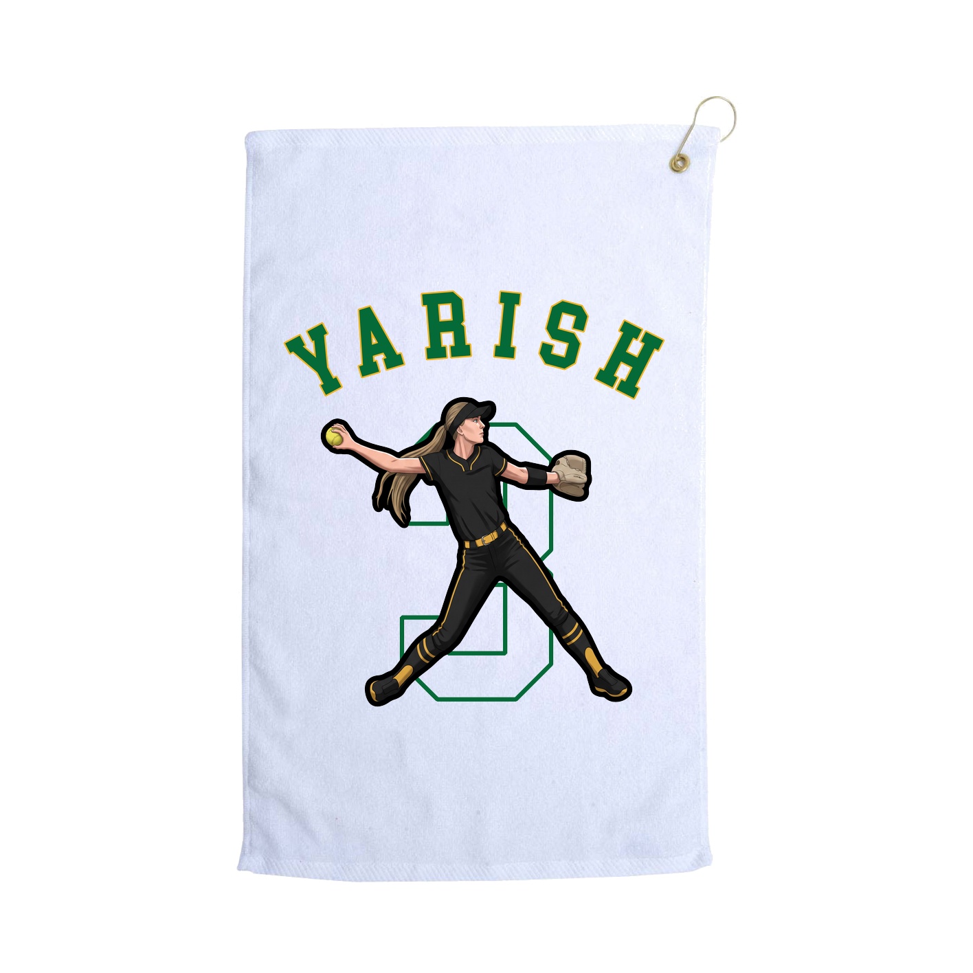 Golf Towel — Shirsey Arch in White