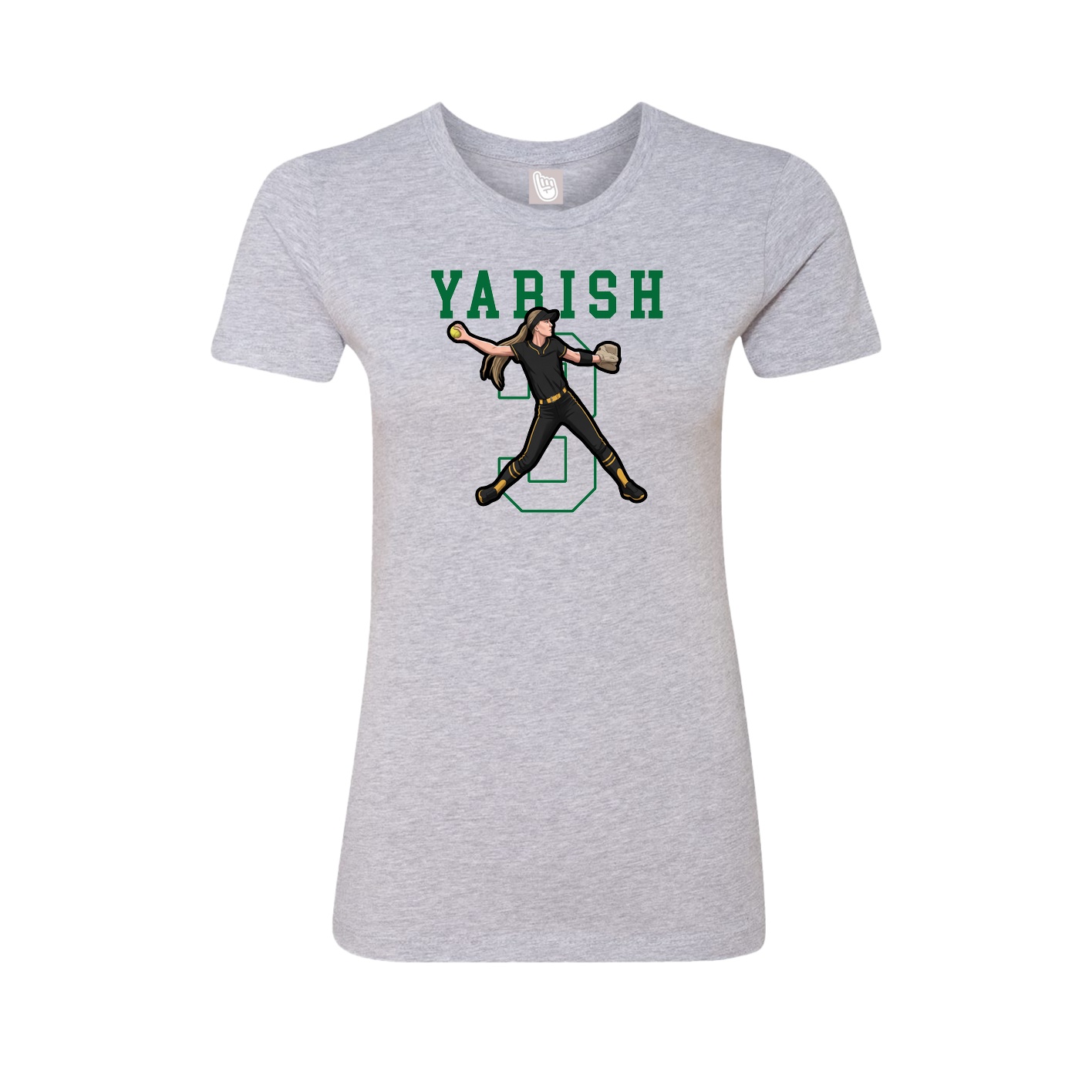 Fitted Women's Tee — Shirsey in Grey
