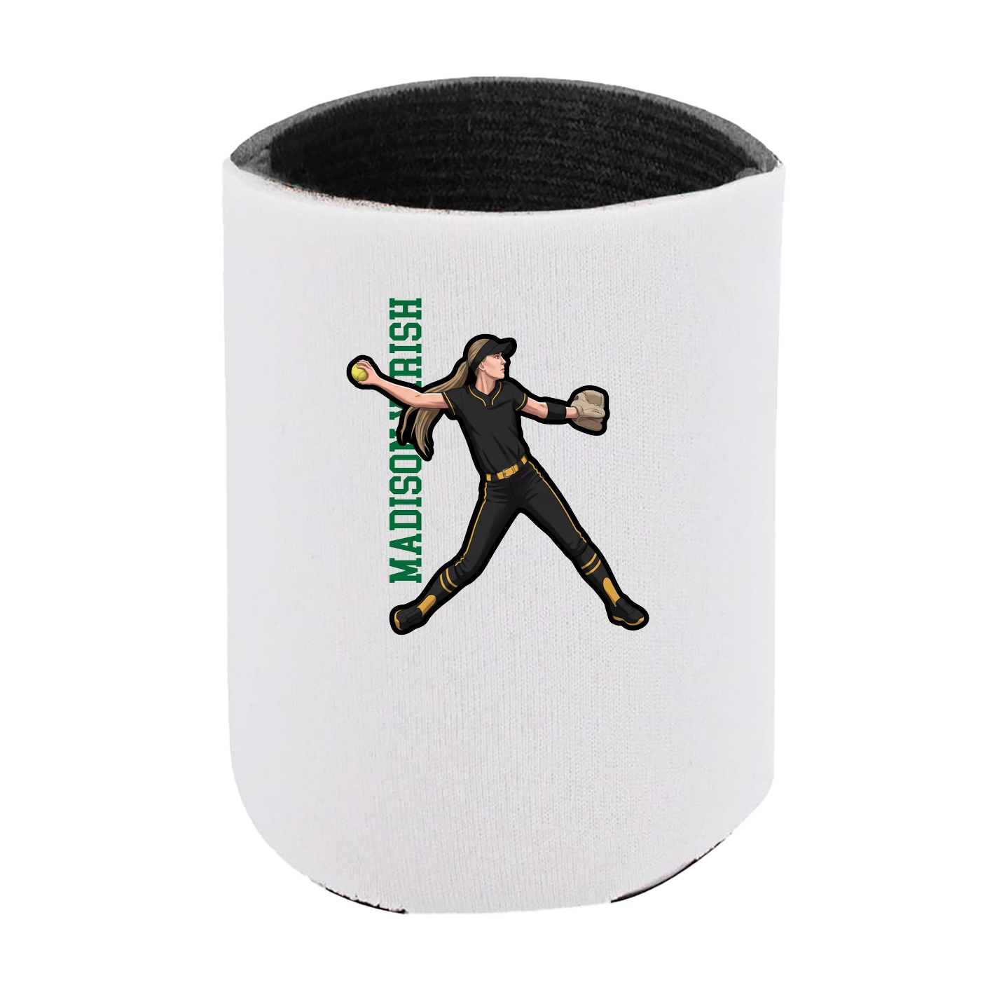 Can Holder — Name Vertical in White