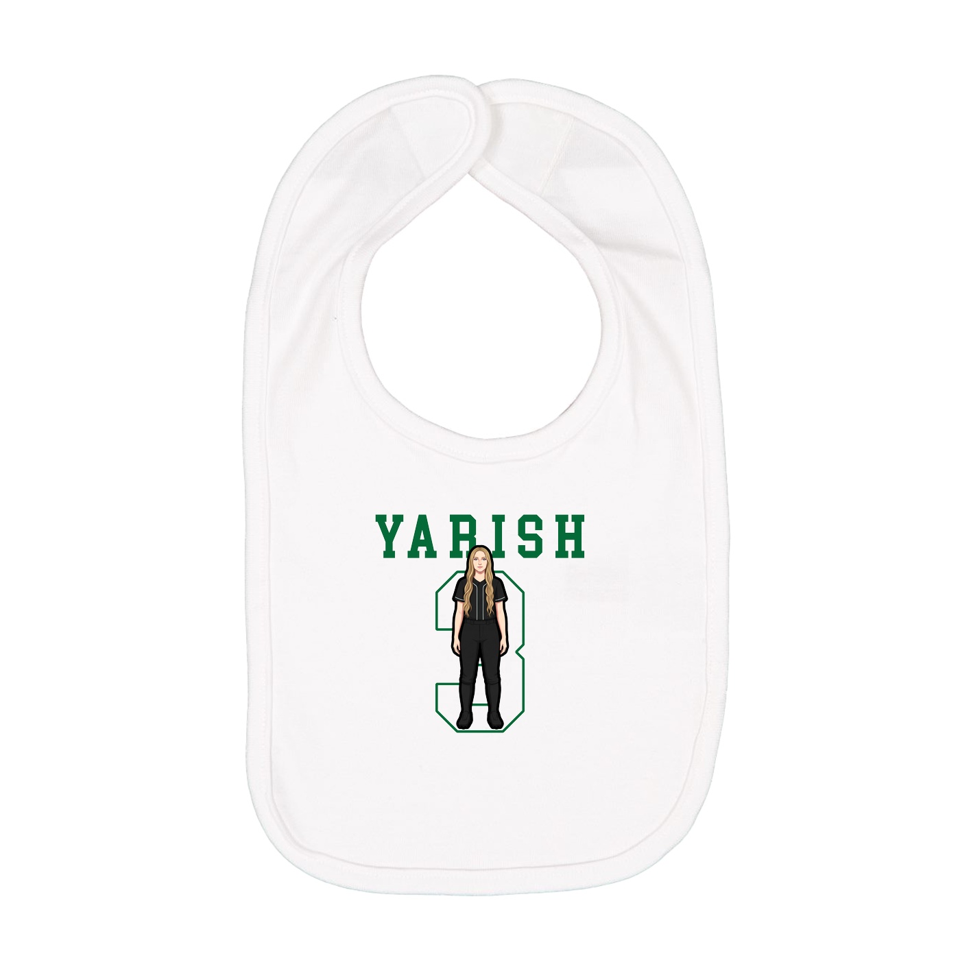 Infant Bib — Shirsey in White