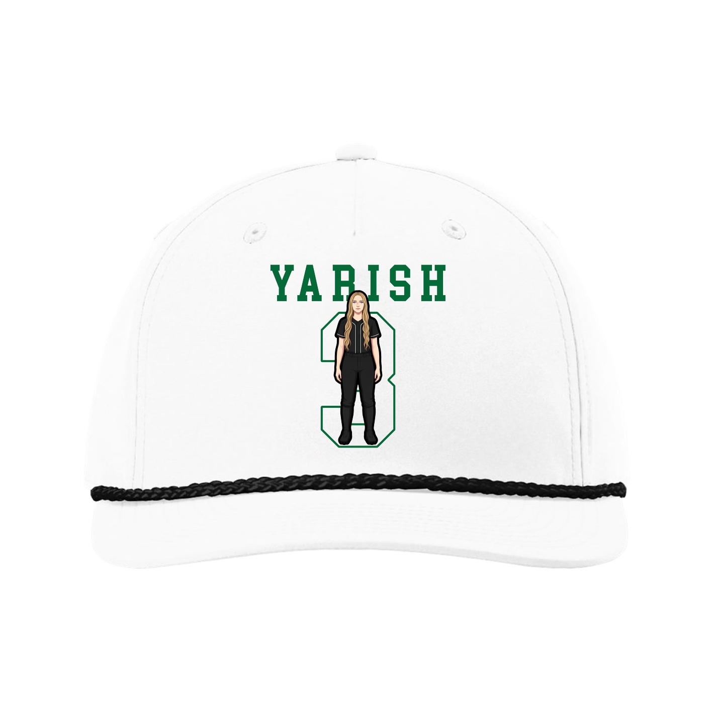 Five-Panel Classic Rope Cap — Shirsey in White