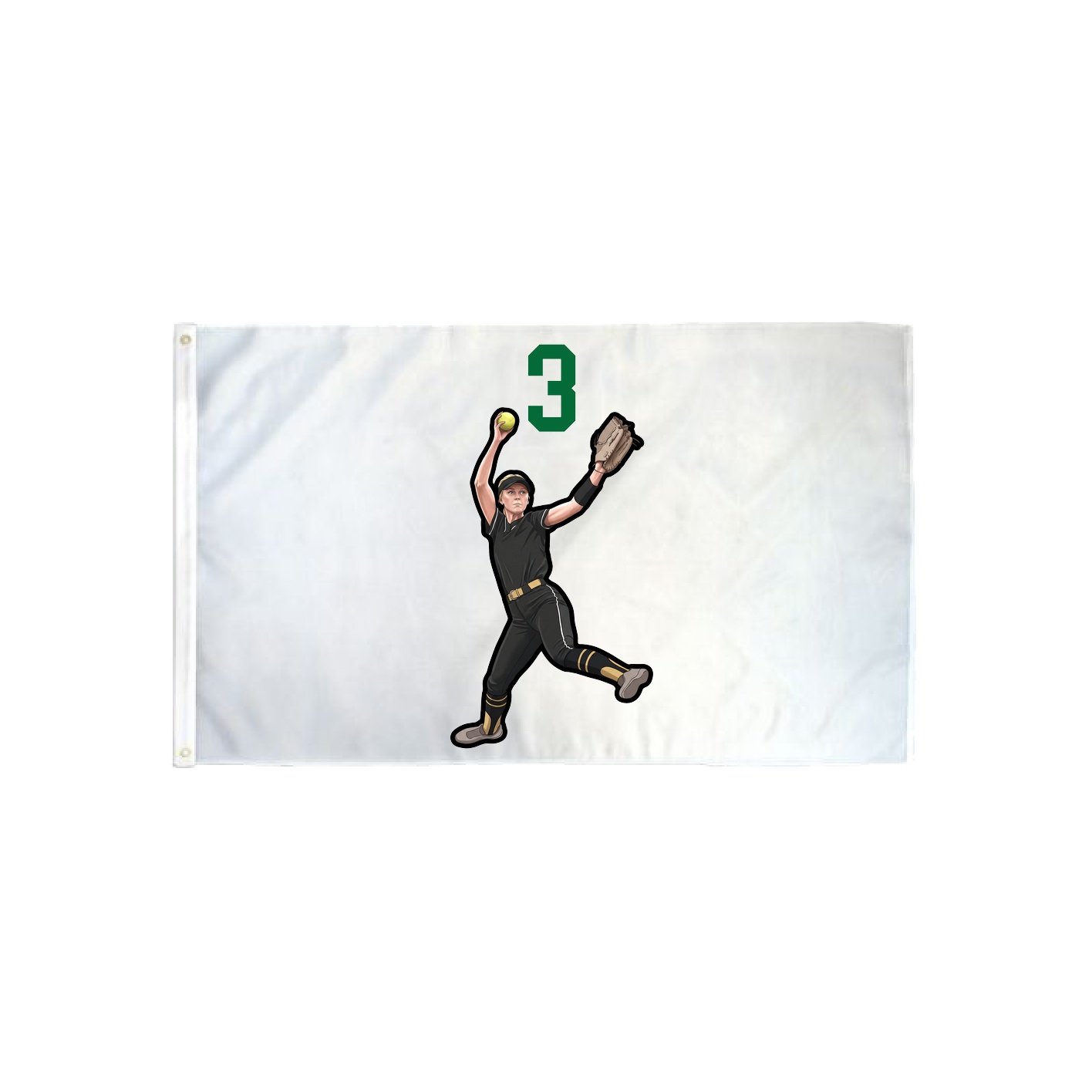 3x5 Flag — Number Top in Classic