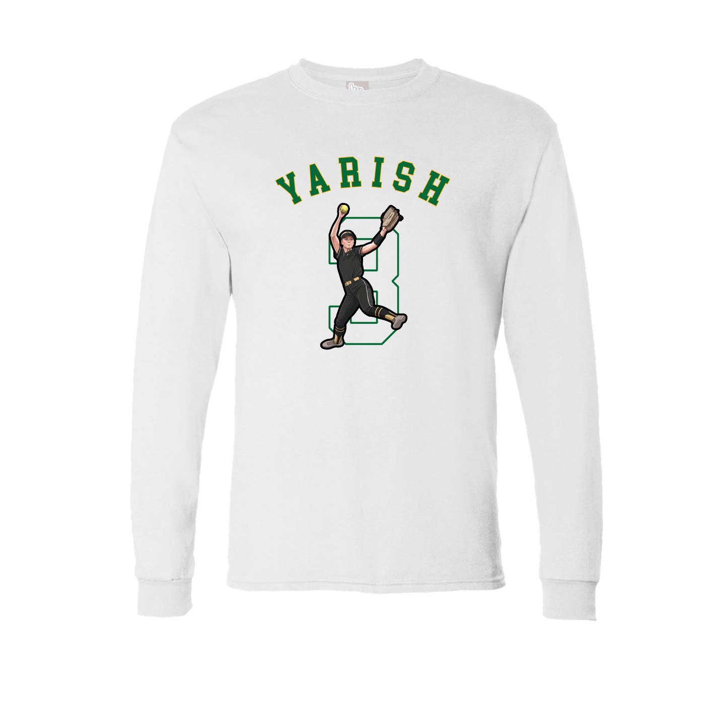 Long Sleeve Tee — Shirsey Arch in White