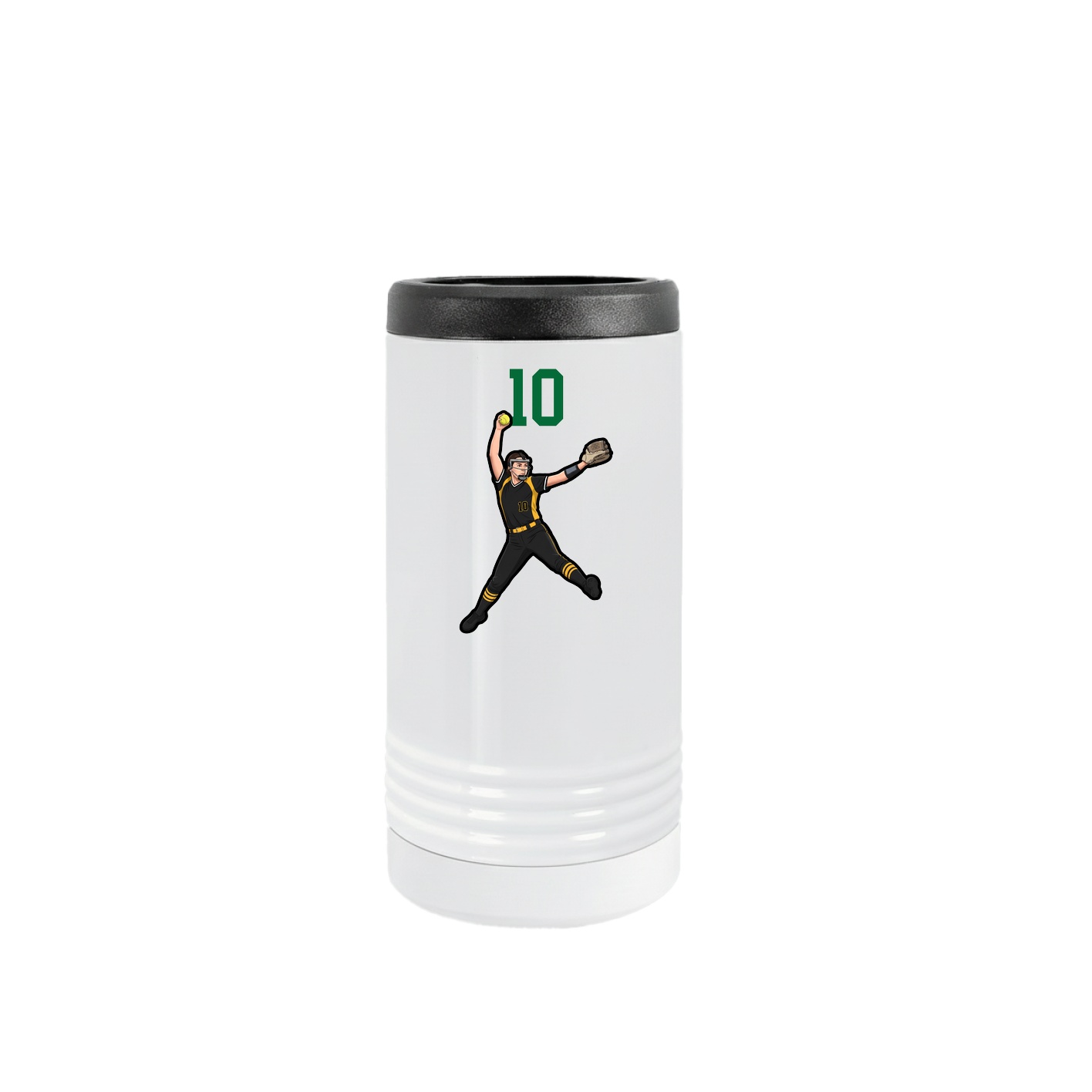 Slim Beverage Holder — Number Top in White