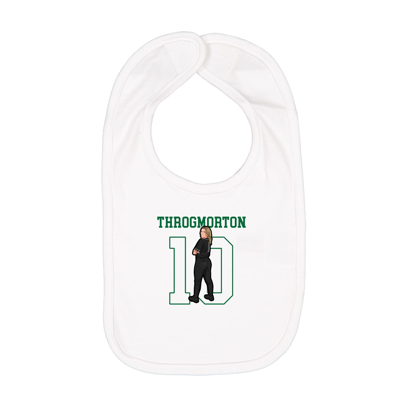 Infant Bib — Shirsey in White