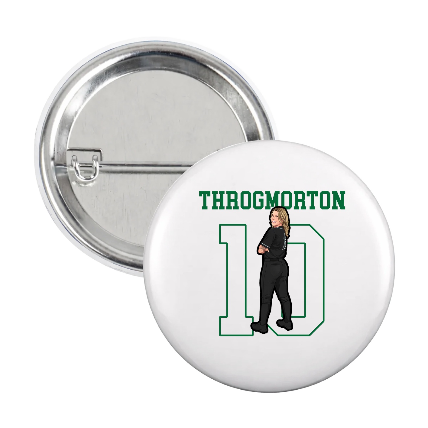 Game Day Button — Shirsey in White