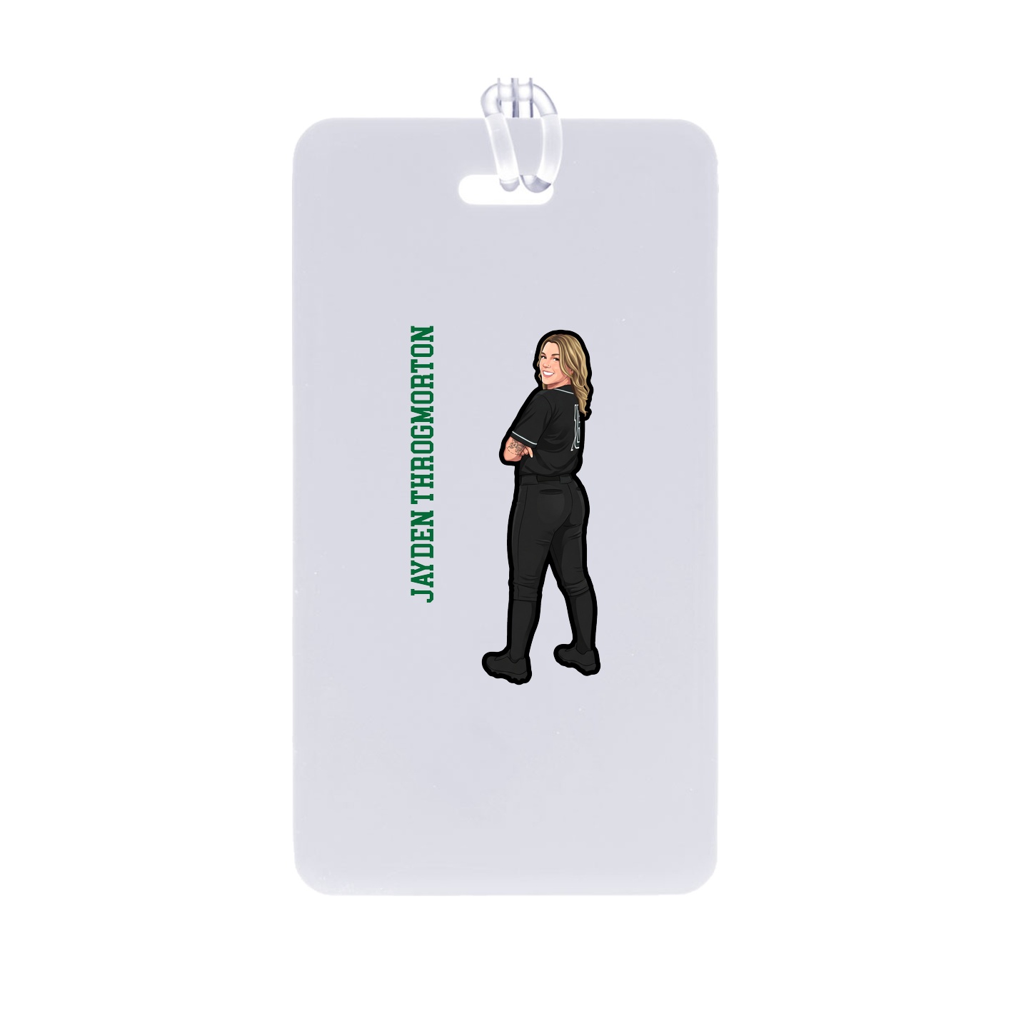 Bag Tag — Name Vertical in Classic