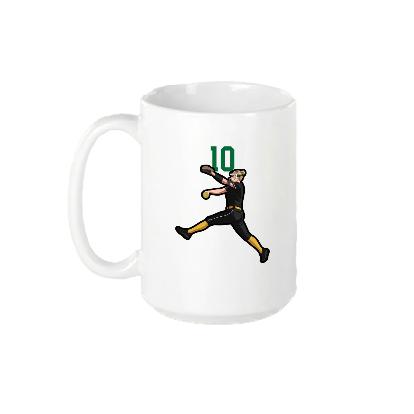 15oz Coffee Mug — Number Top in White