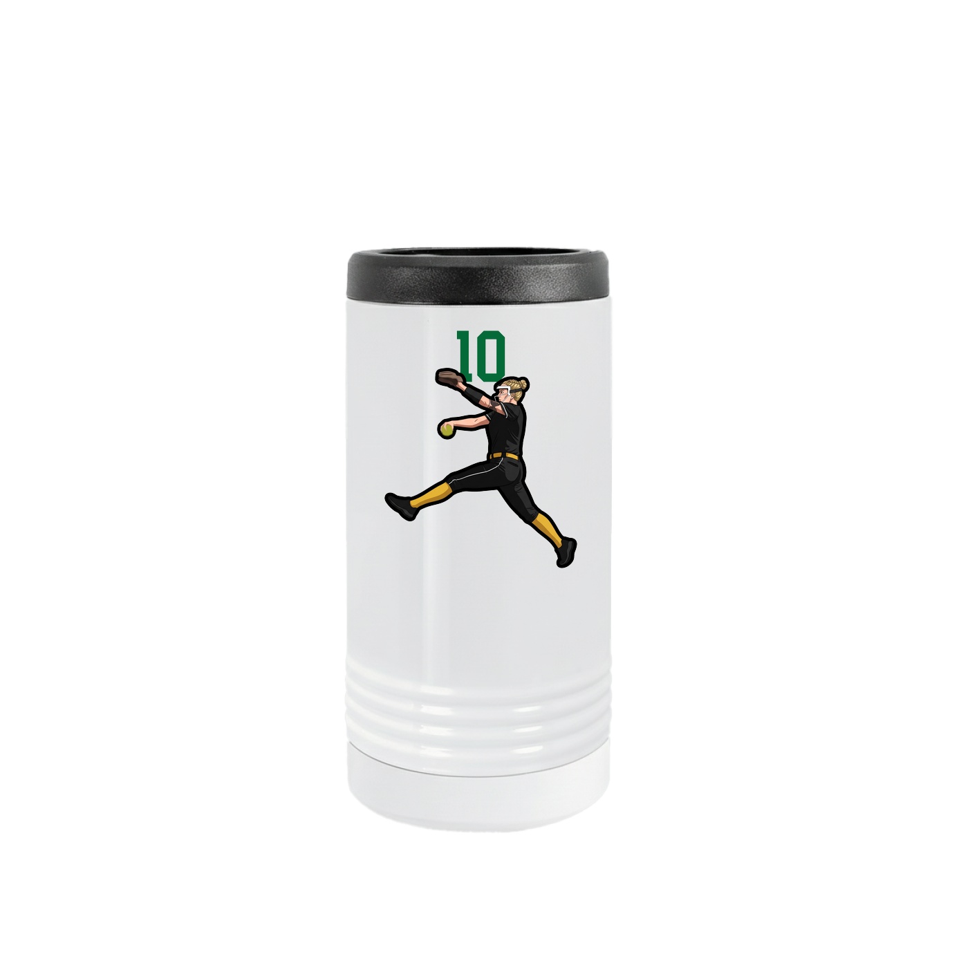 Slim Beverage Holder — Number Top in White