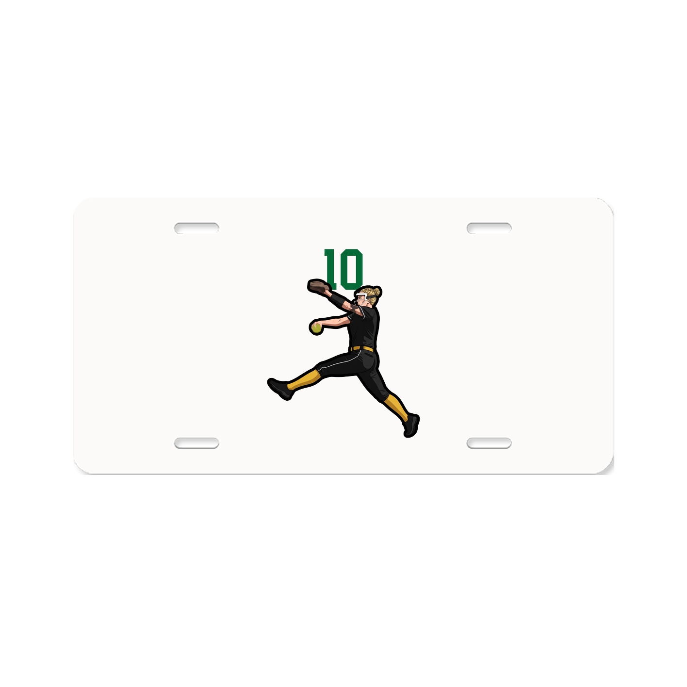 License Plate — Number Top in Classic