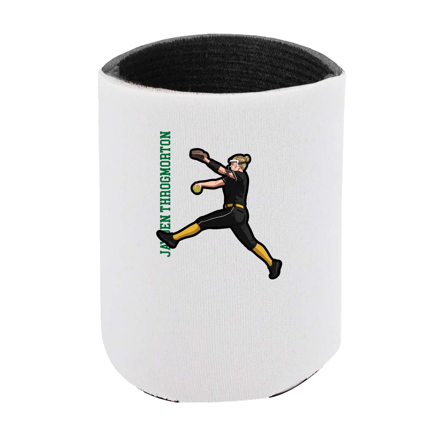 Can Holder — Name Vertical in White