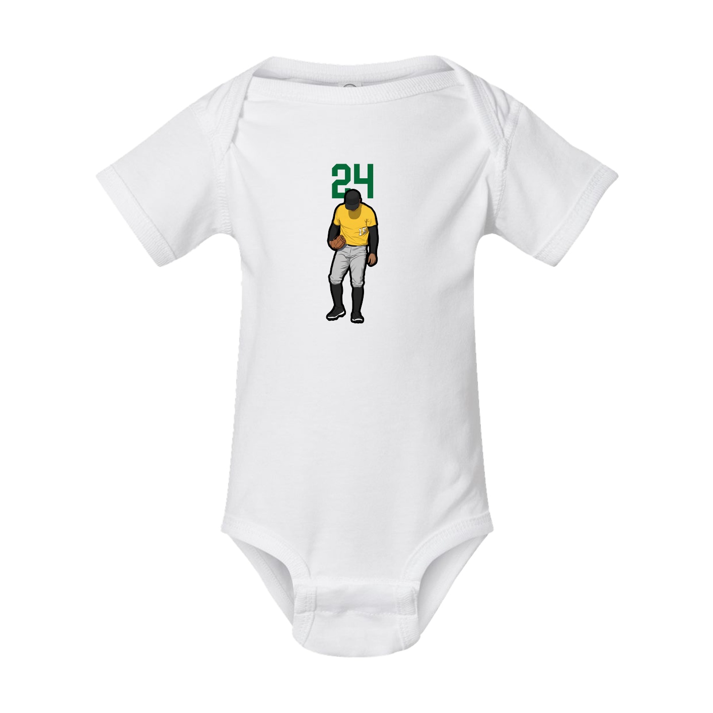 Baby Onesie — Number Top in White