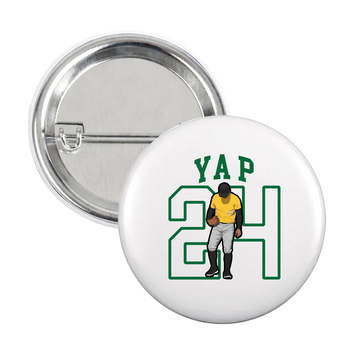 Game Day Button — Shirsey in White