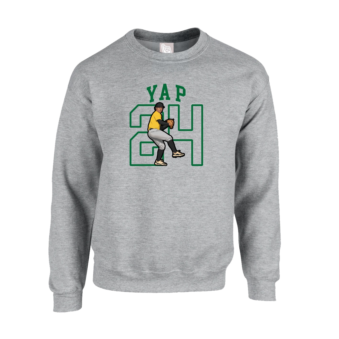 Fleece Crew — Shirsey in Grey