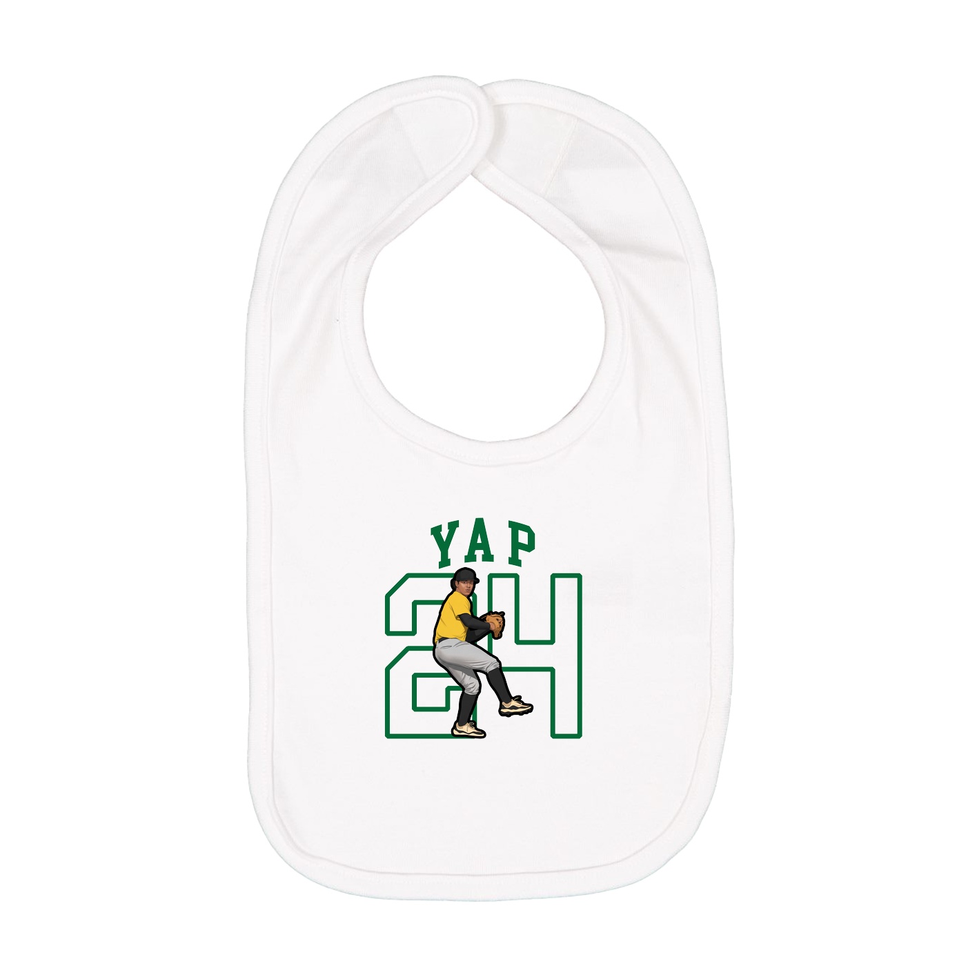 Infant Bib — Shirsey in White
