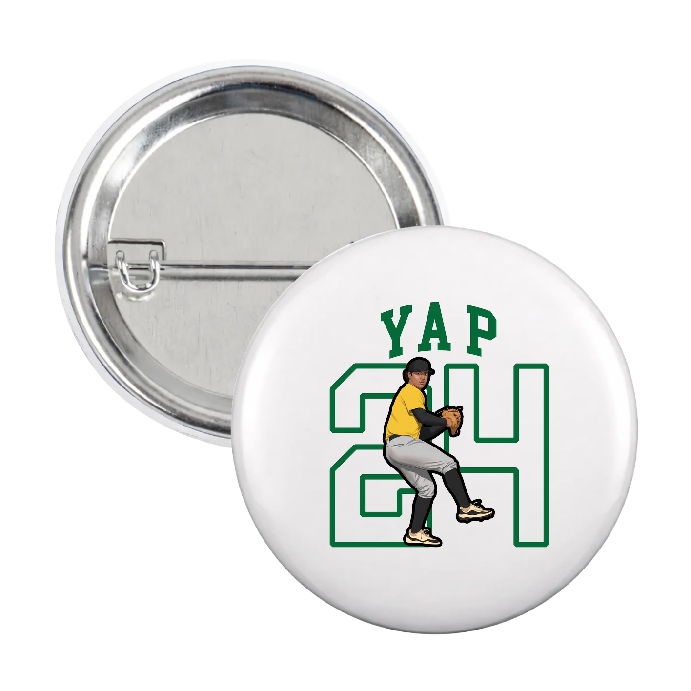 Game Day Button — Shirsey in White