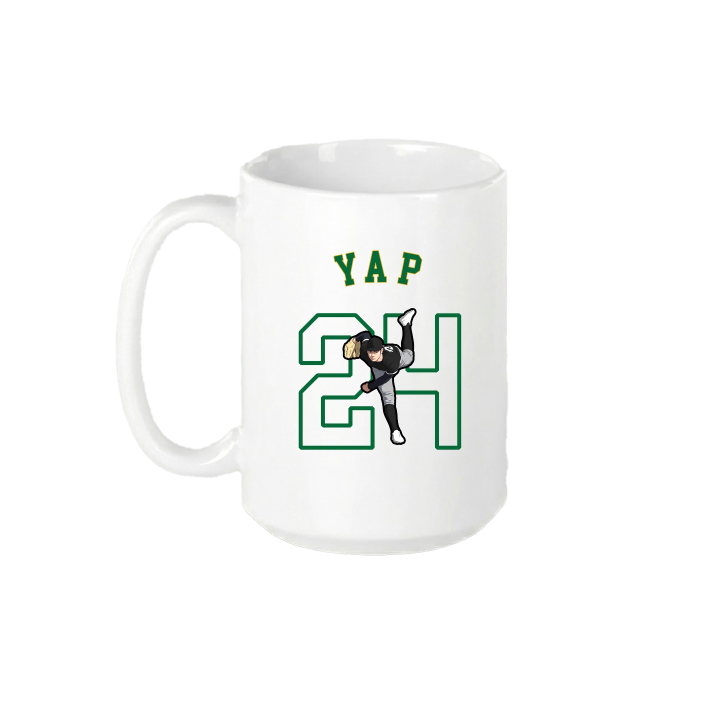 15oz Coffee Mug — Shirsey Arch in White