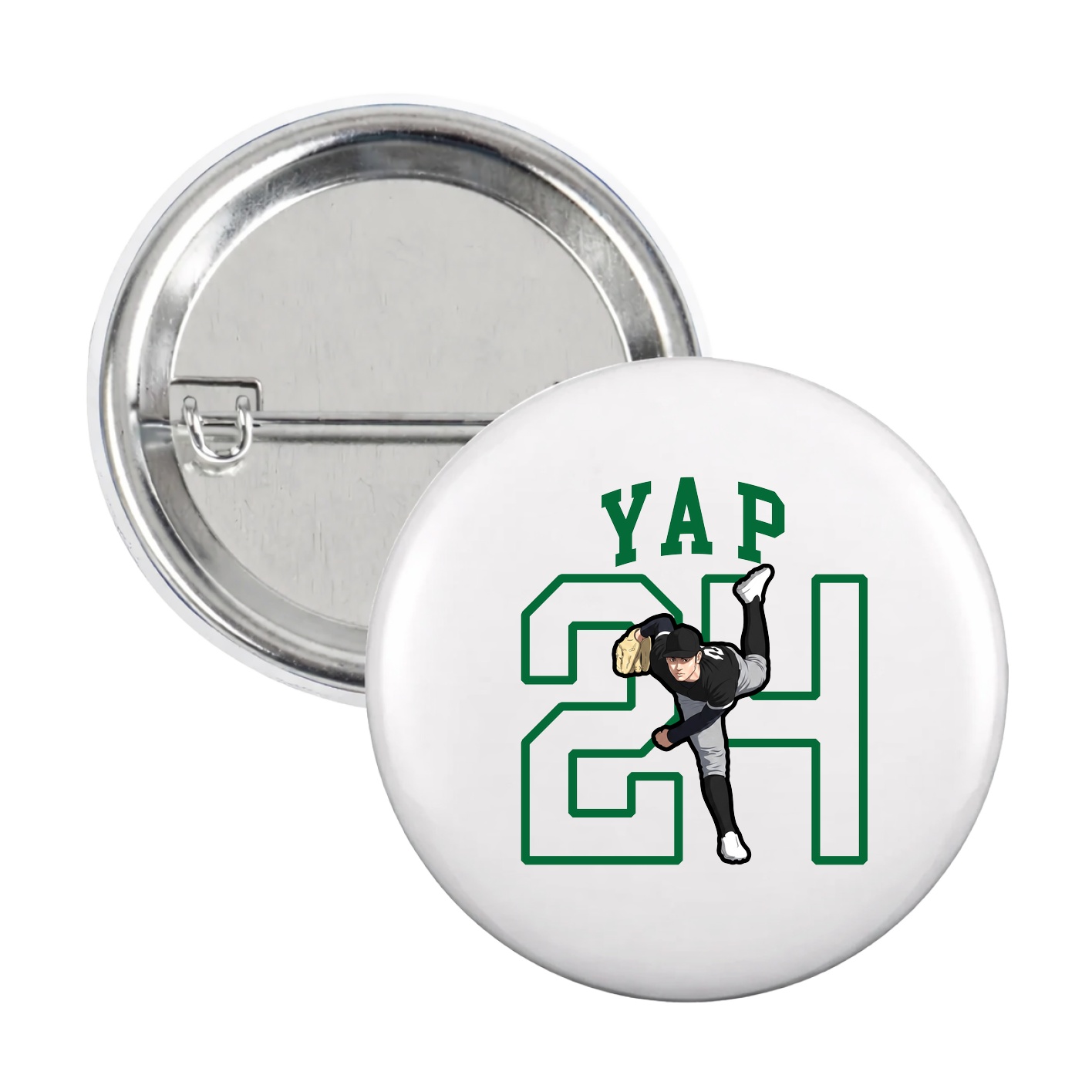 Game Day Button — Shirsey in White