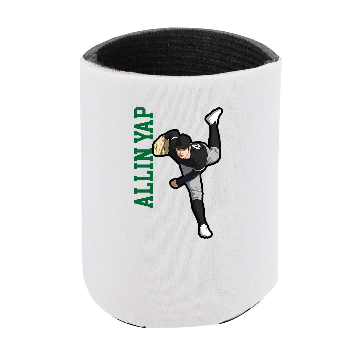 Can Holder — Name Vertical in White