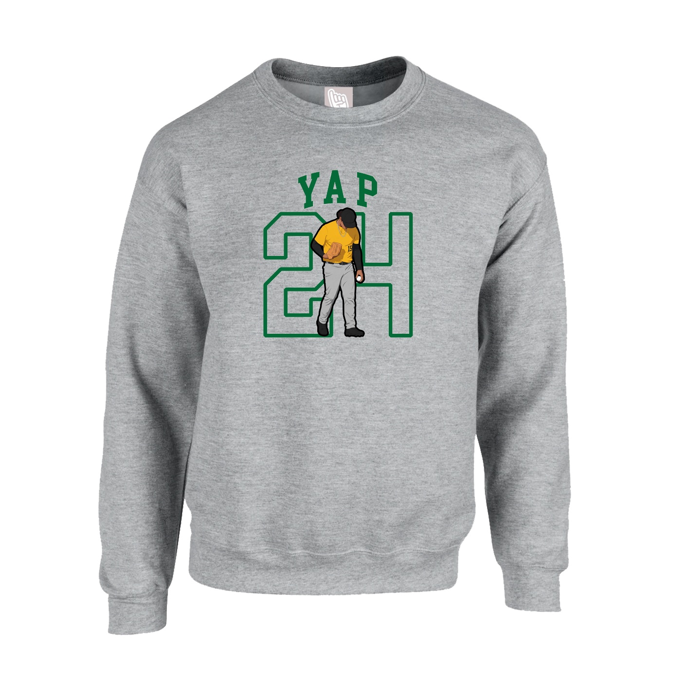 Fleece Crew — Shirsey in Grey