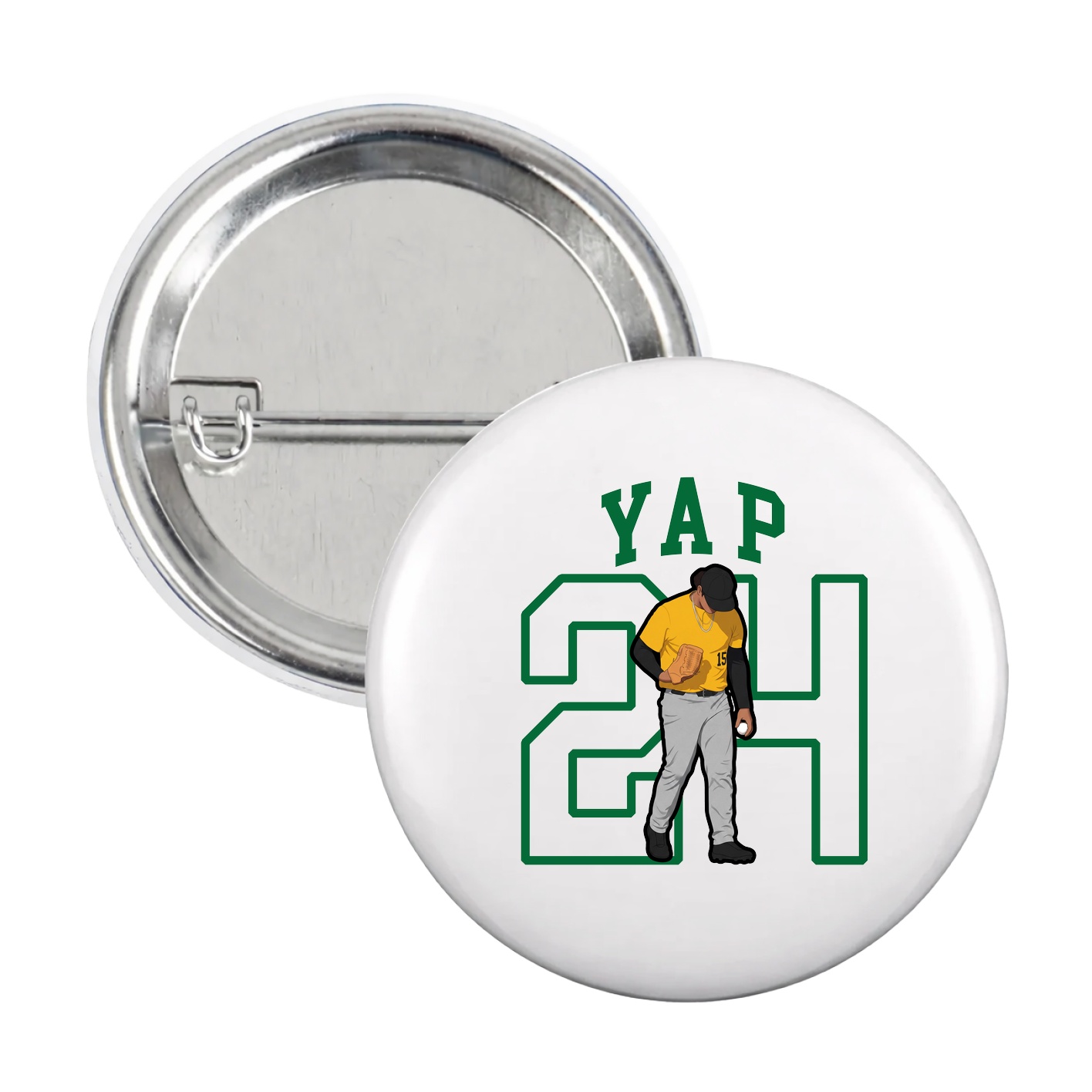 Game Day Button — Shirsey in White