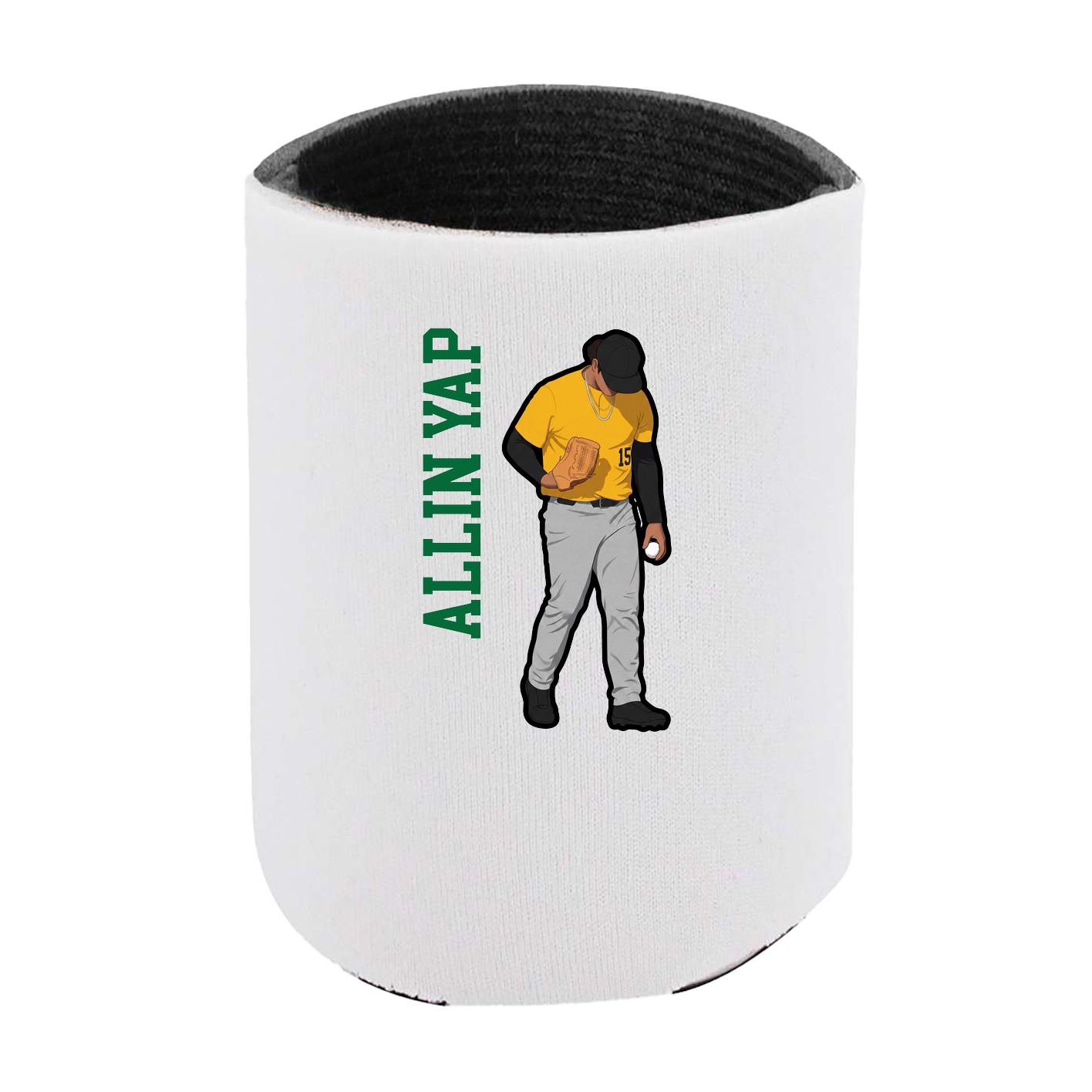 Can Holder — Name Vertical in White
