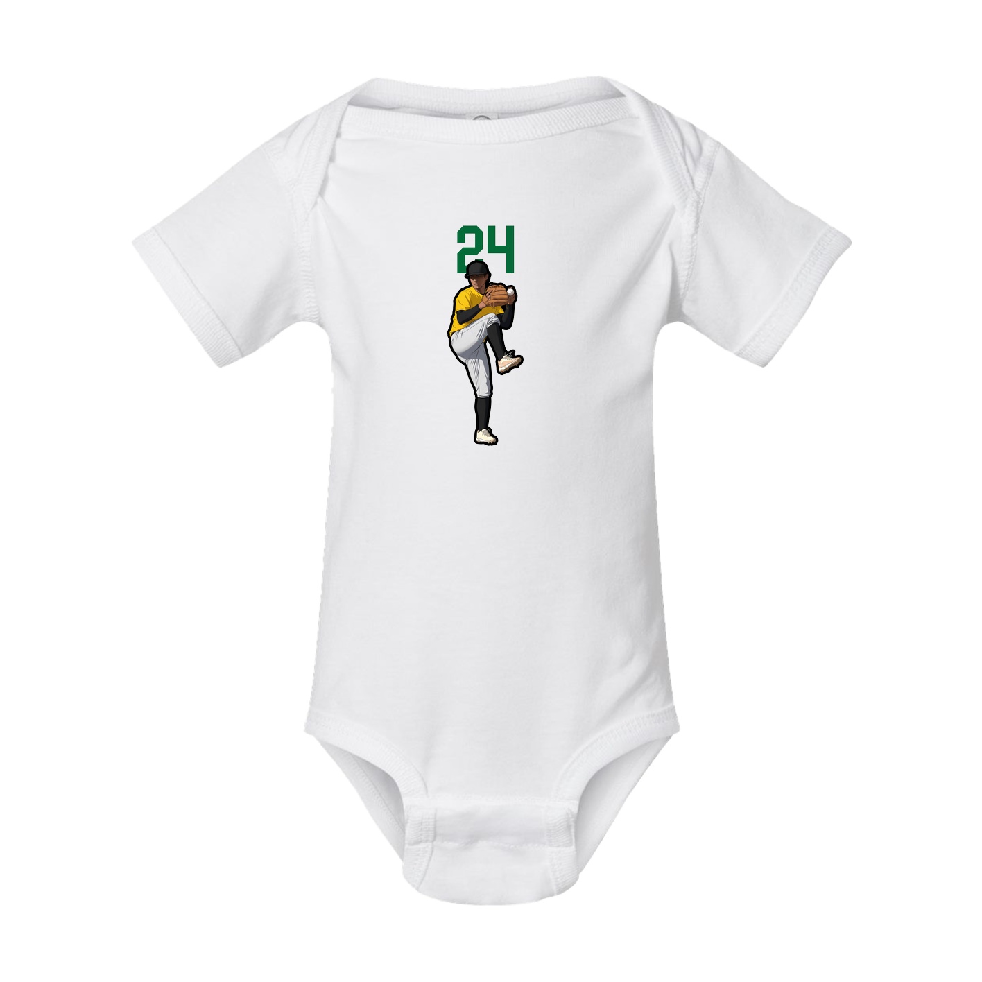 Baby Onesie — Number Top in White