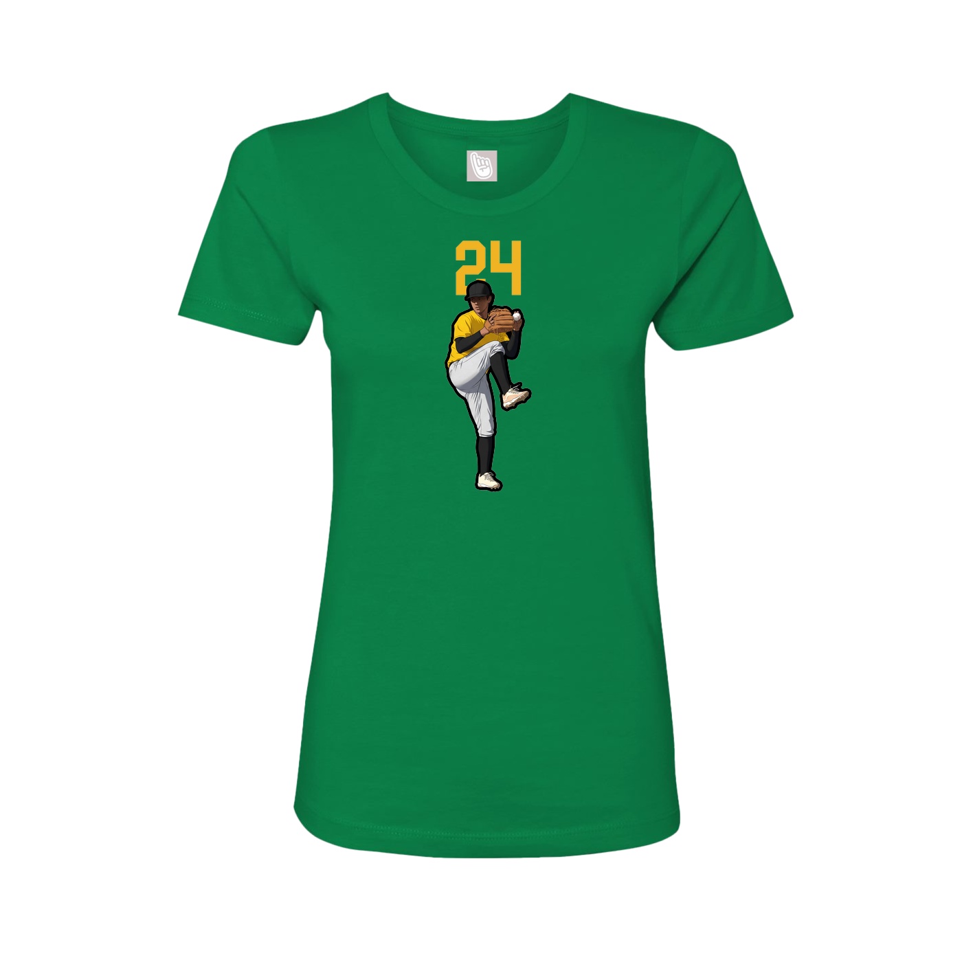 Womens Tee — Number Top in Green