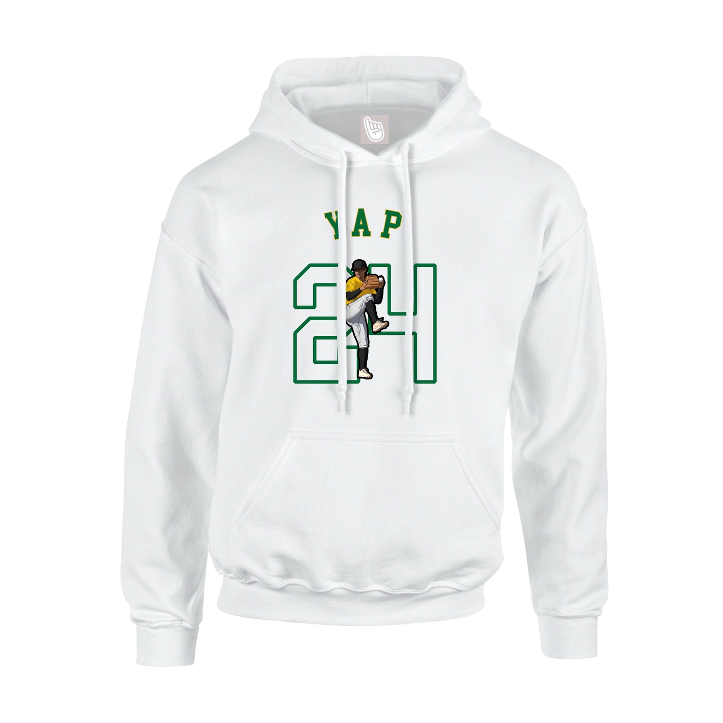 Youth Hoodie — Shirsey Arch in White