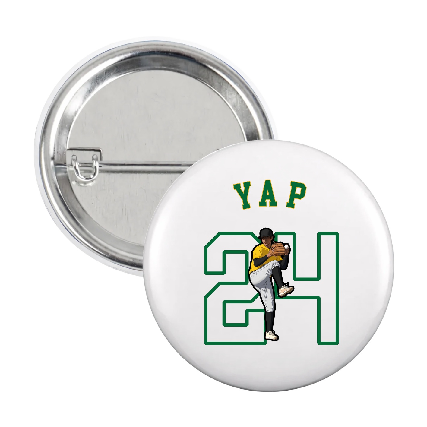 Game Day Button — Shirsey Arch in White