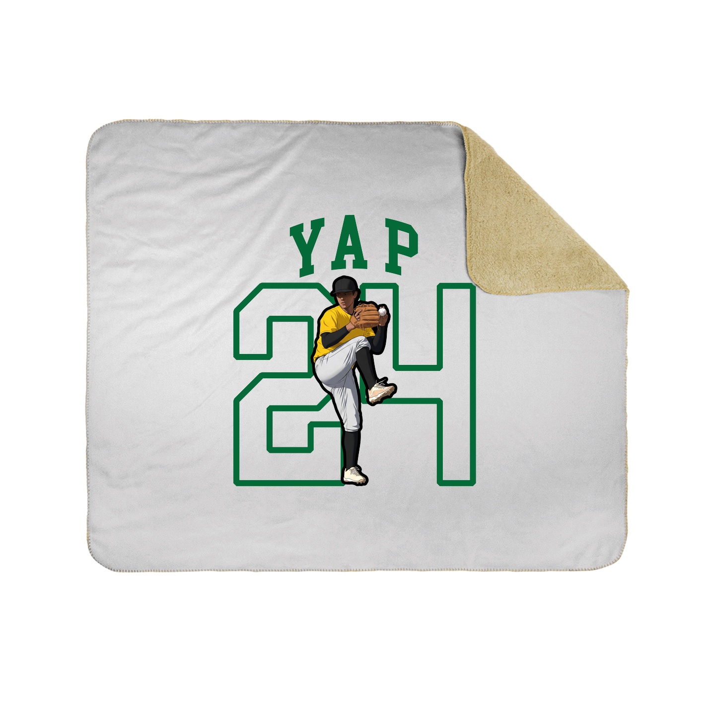 50x60 Sherpa Lined Throw Blanket