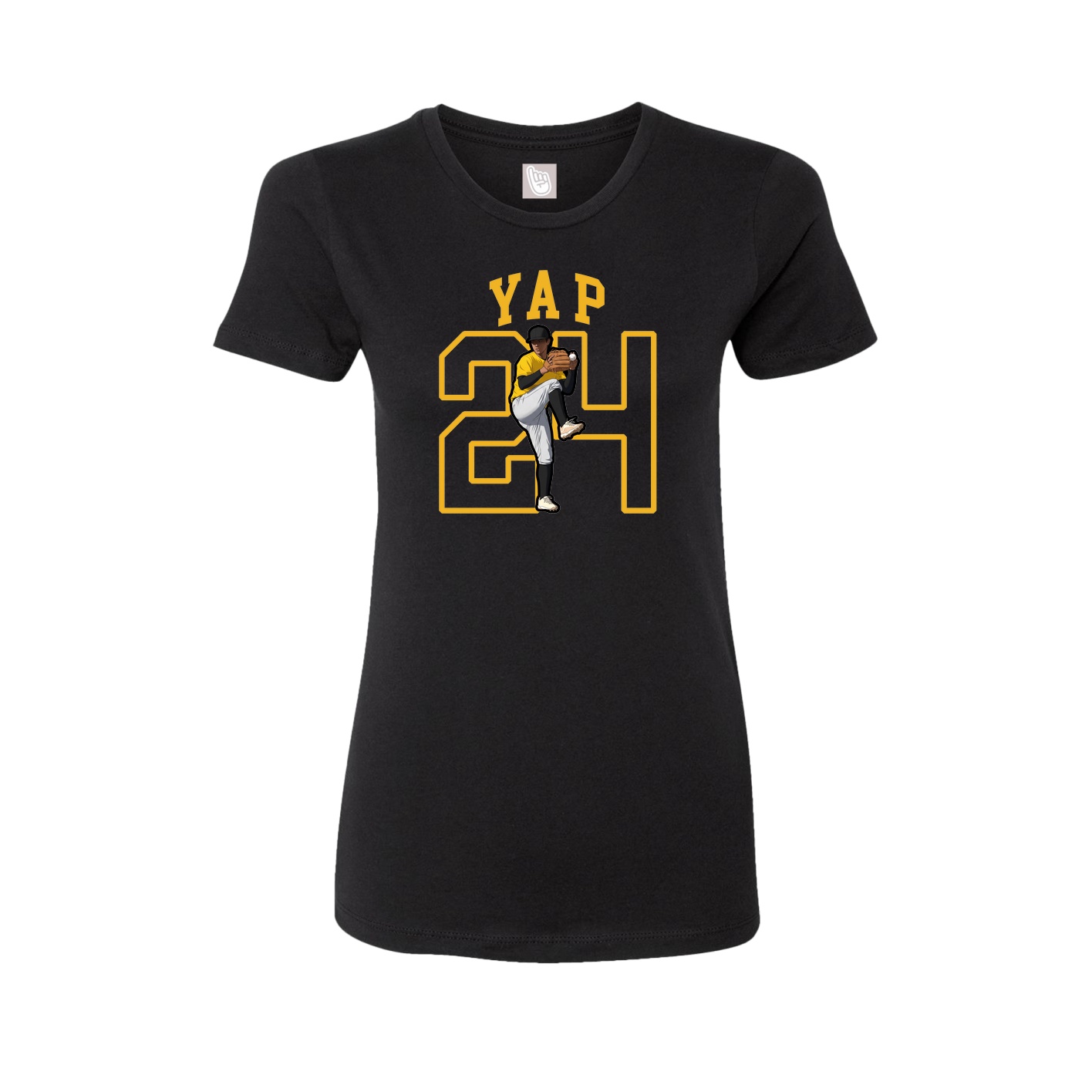 Fitted Women's Tee — Shirsey in Black