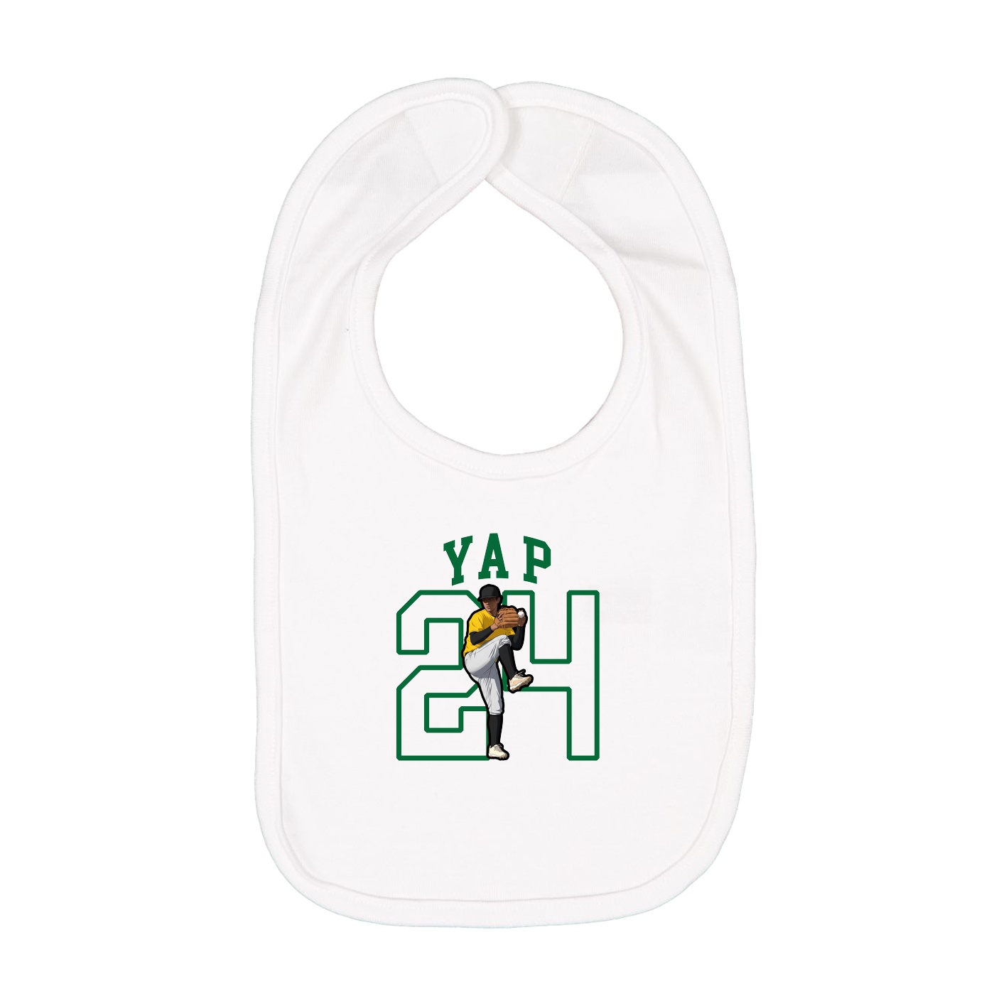 Infant Bib — Shirsey in White