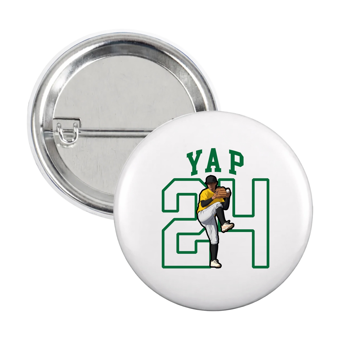 Game Day Button — Shirsey in White