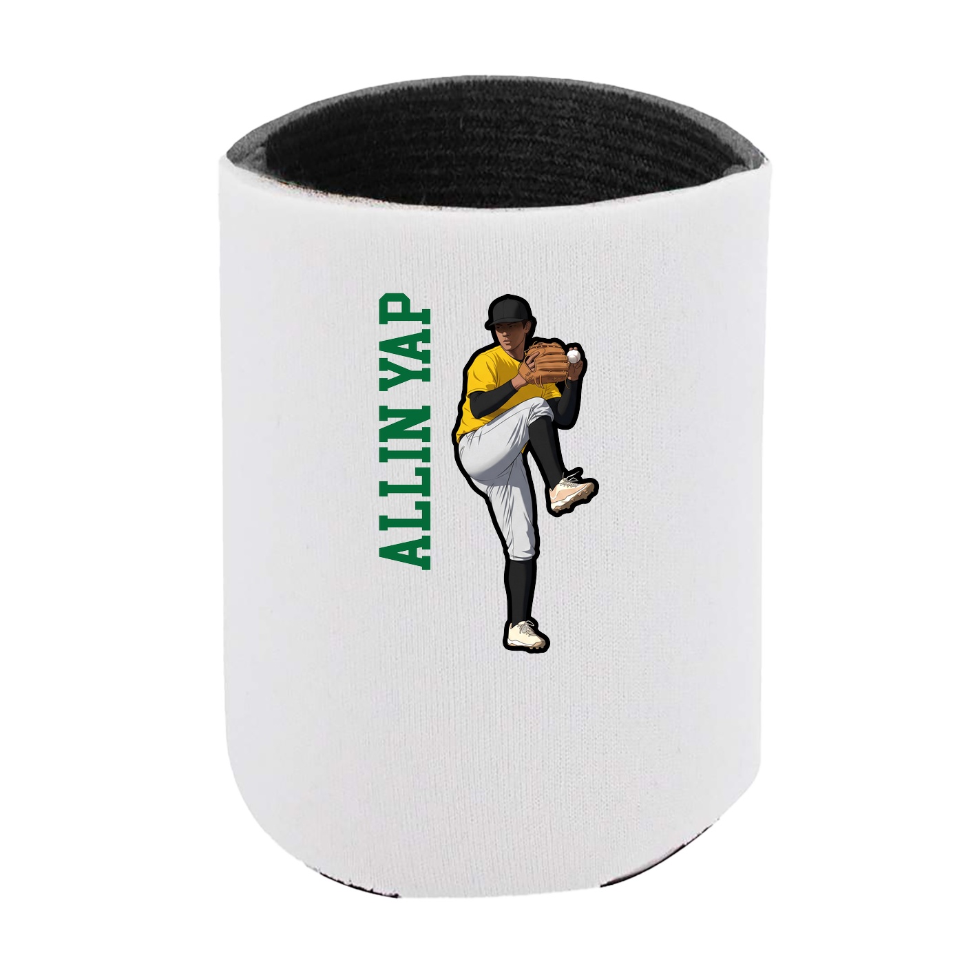 Can Holder — Name Vertical in White