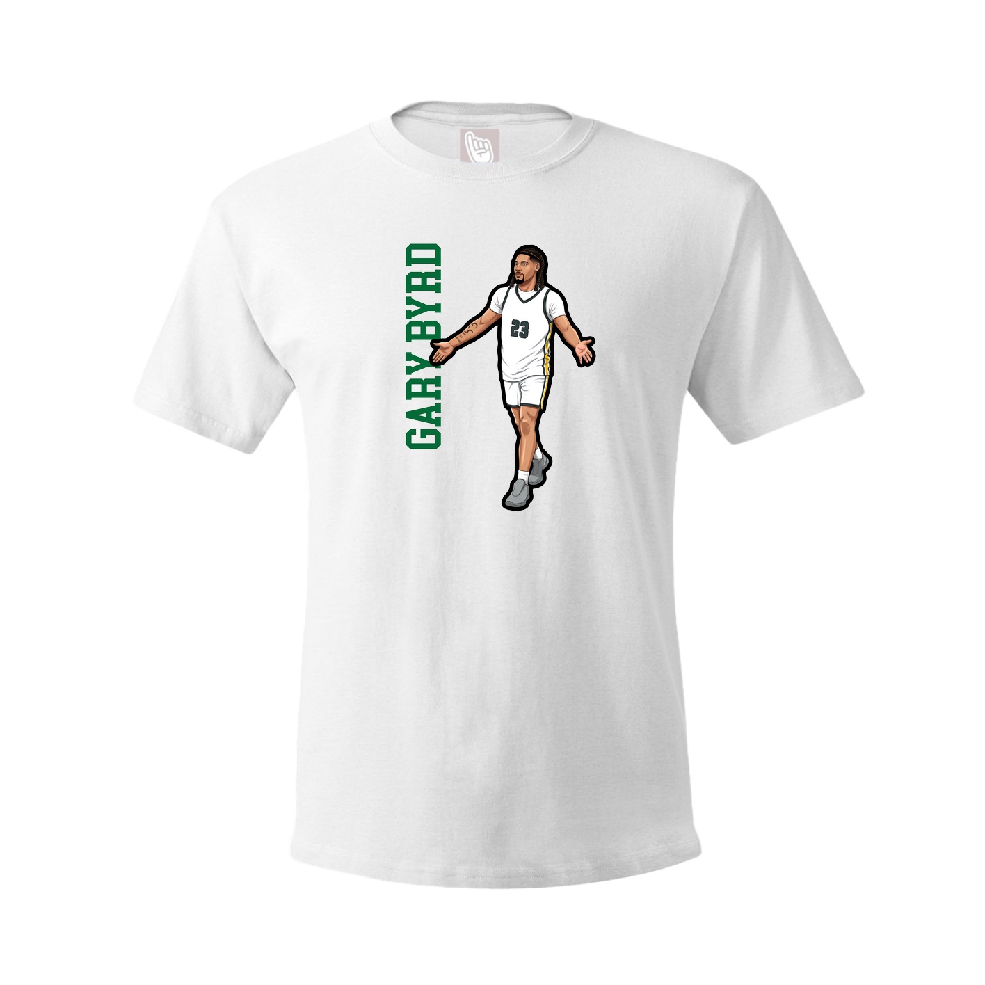 Youth Tee — Name Vertical in White