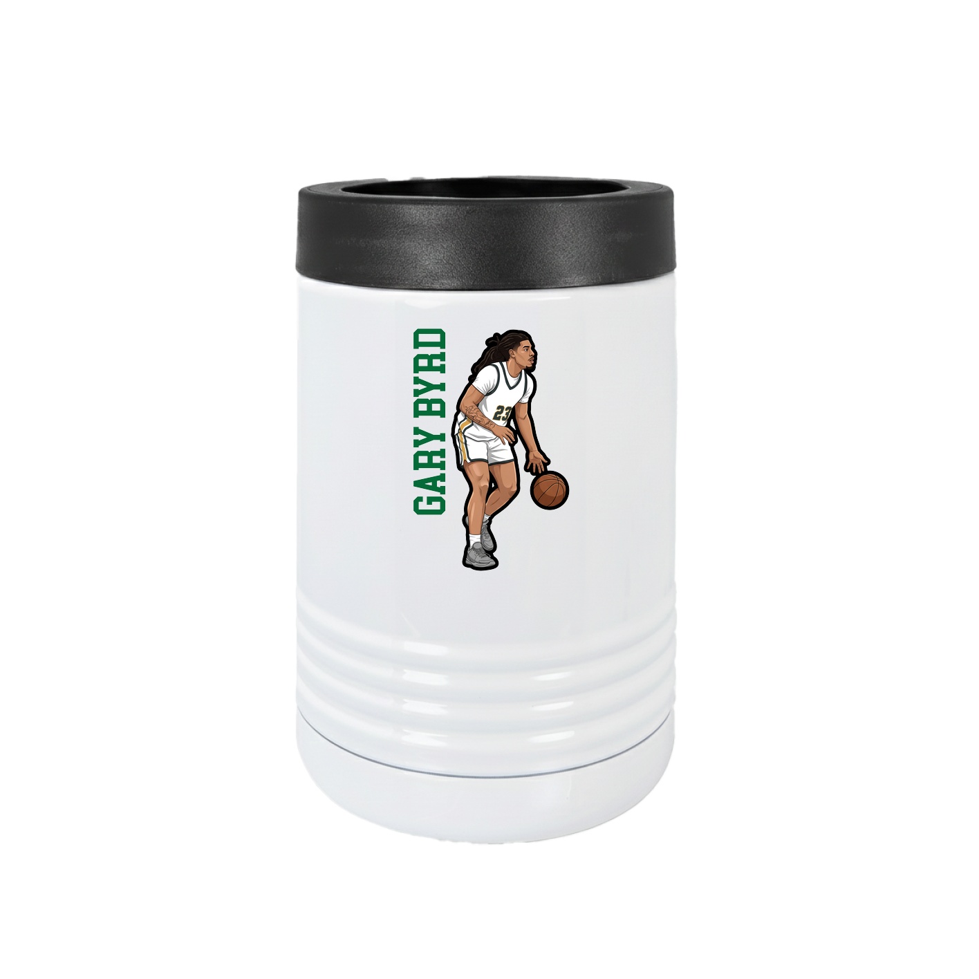 Beverage Holder — Name Vertical in White