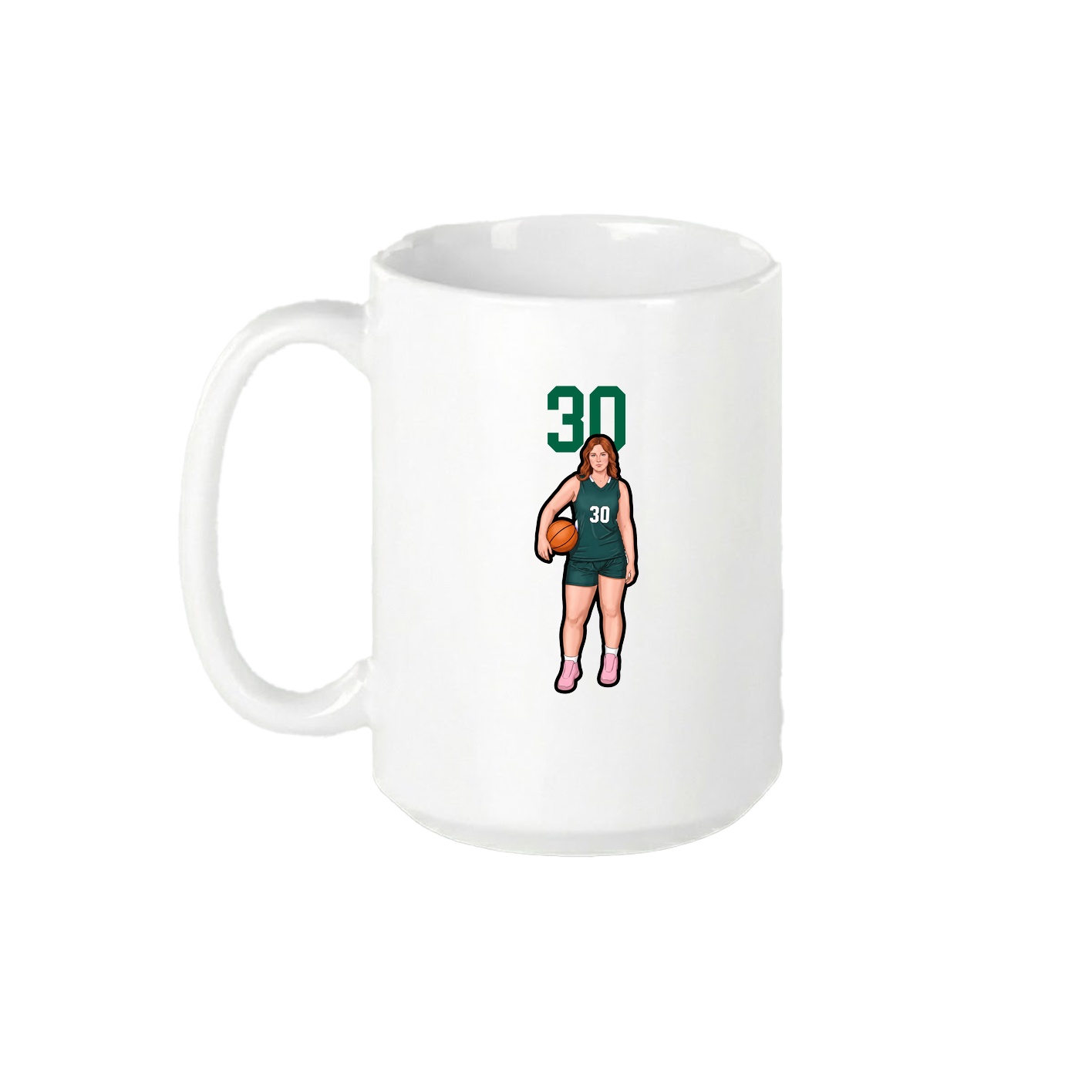 15oz Coffee Mug — Number Top in White
