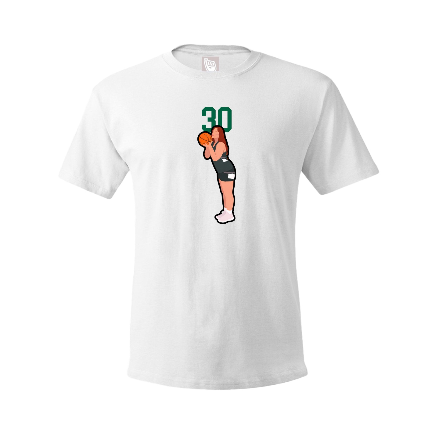 Tee — Number Top in White