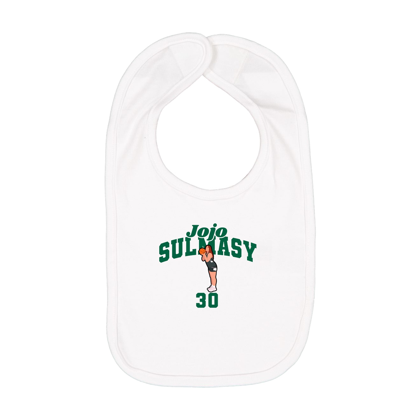 Infant Bib — Signature Arch in White