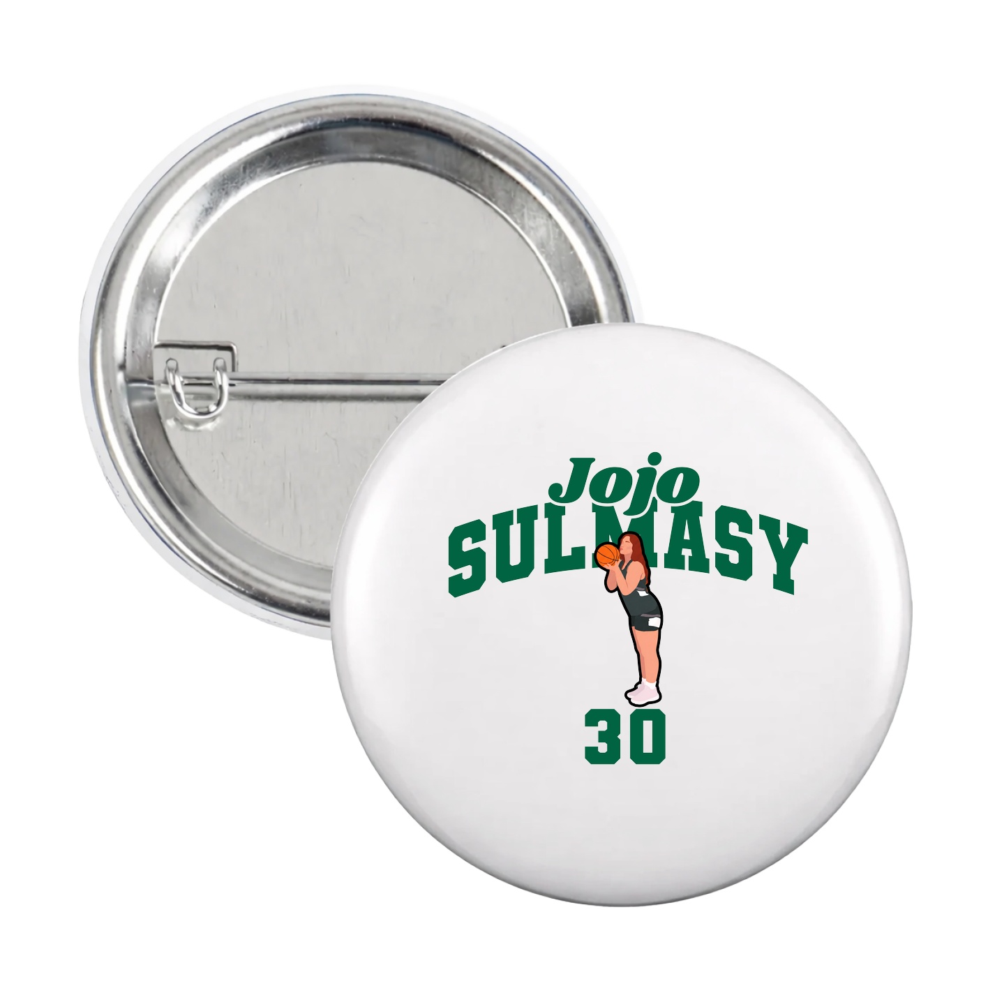 Game Day Button — Signature Arch in White