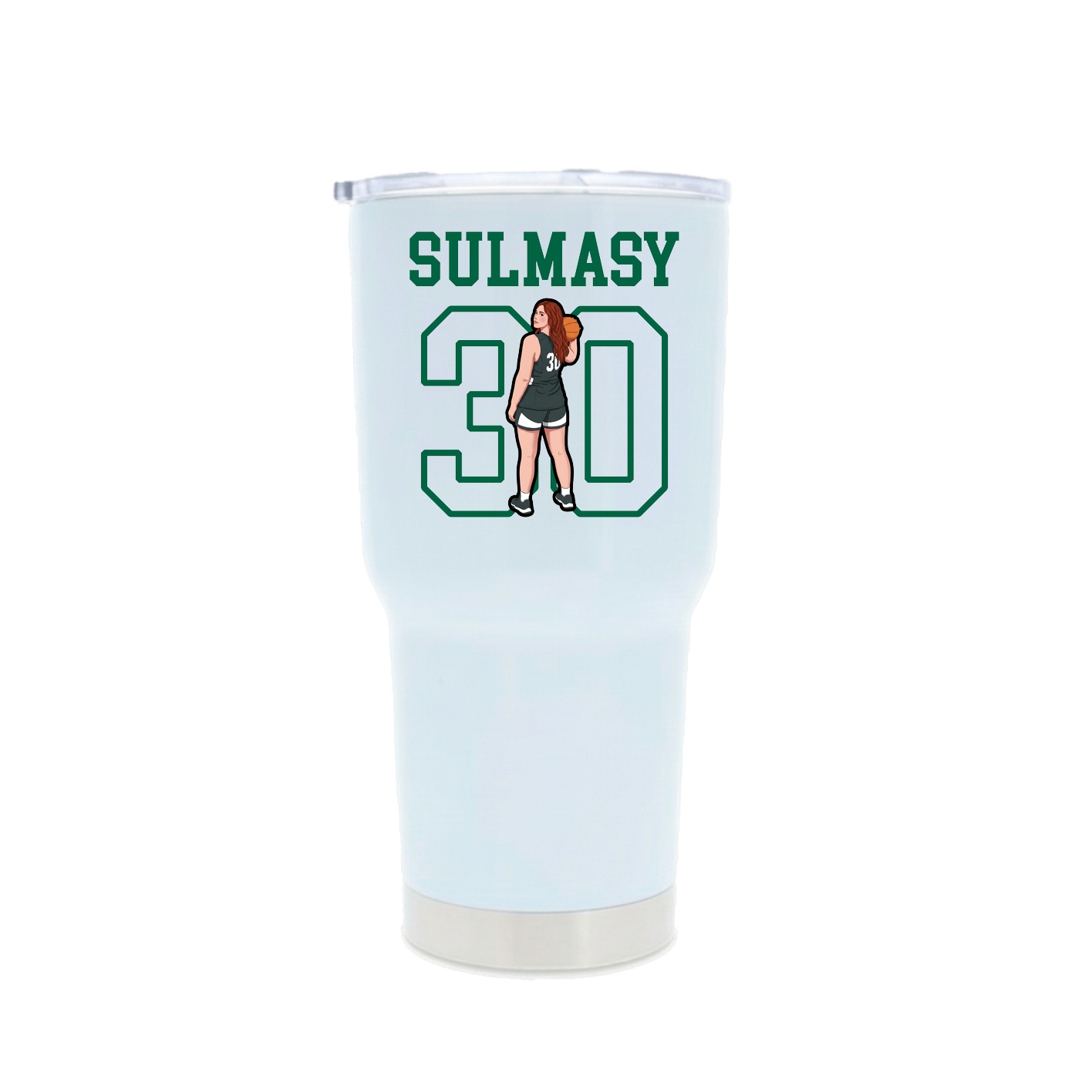 30oz Stainless Steel Tumbler — Shirsey in White
