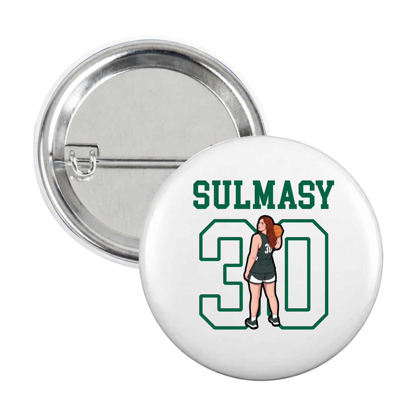 Game Day Button — Shirsey in White