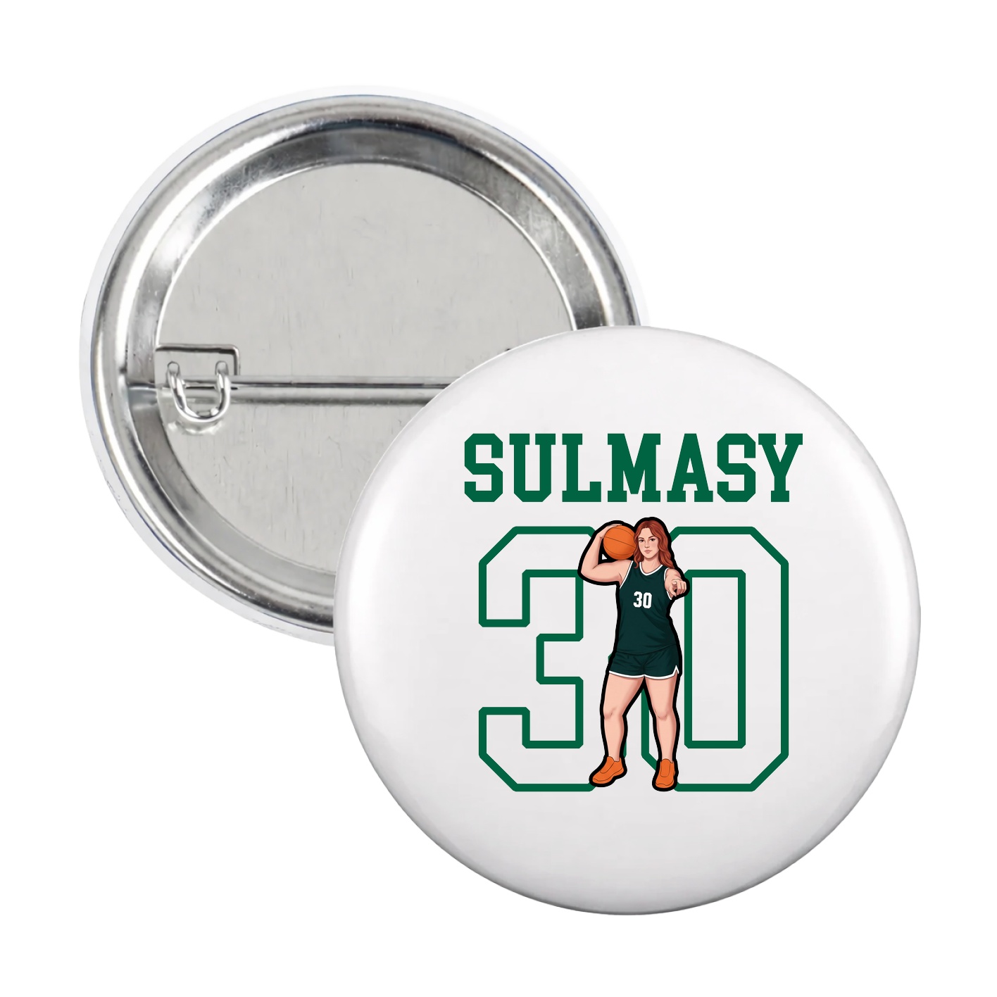 Game Day Button — Shirsey in White