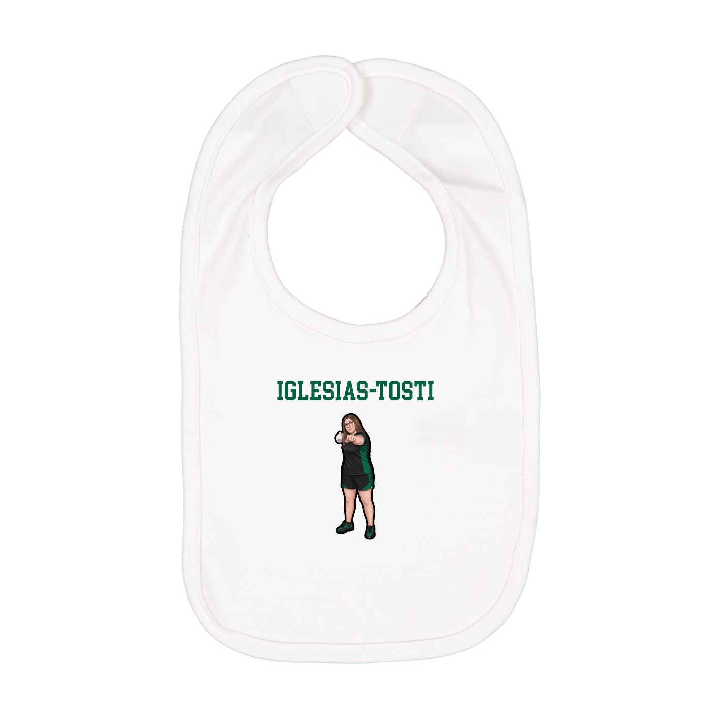 Infant Bib — Shirsey in White