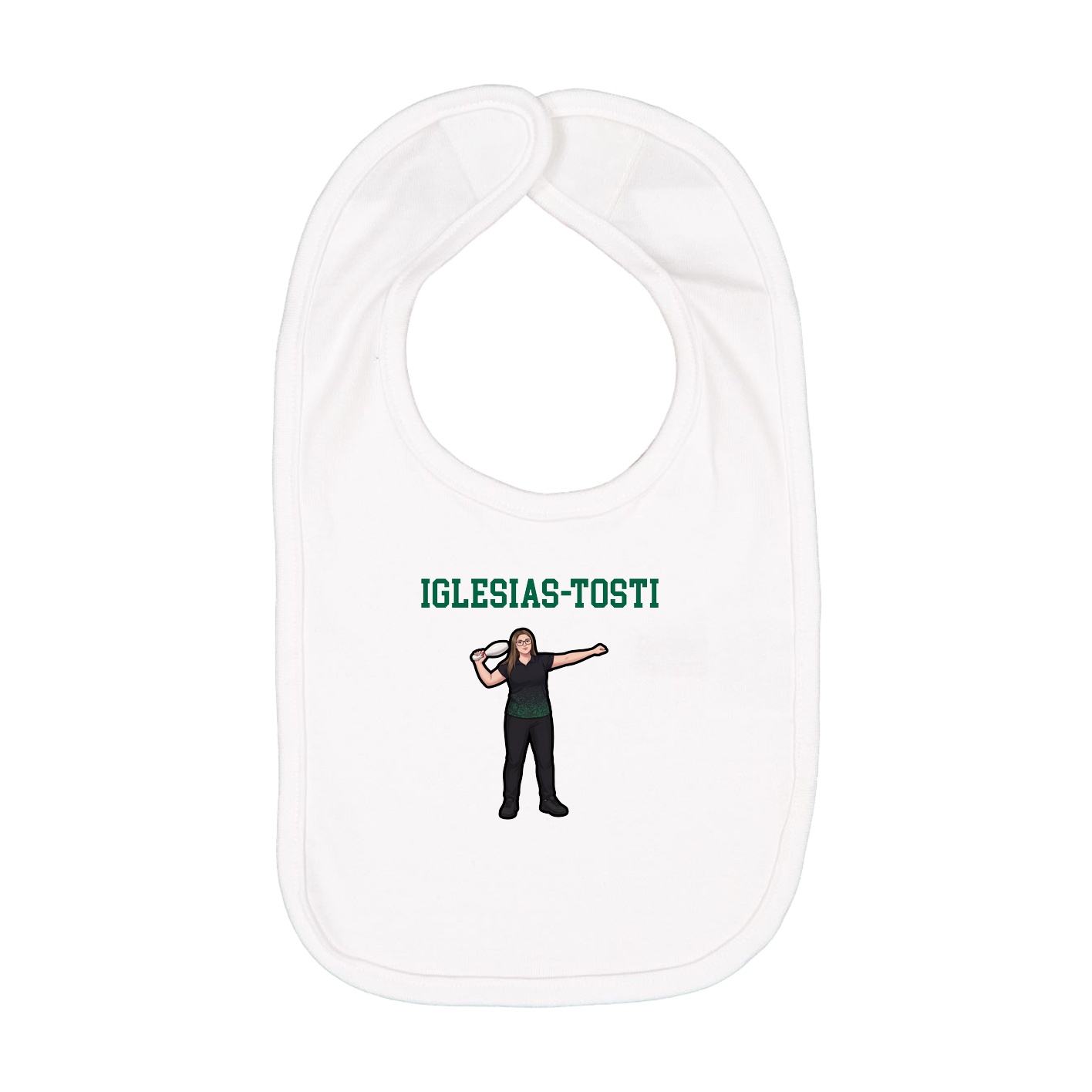 Infant Bib — Shirsey in White