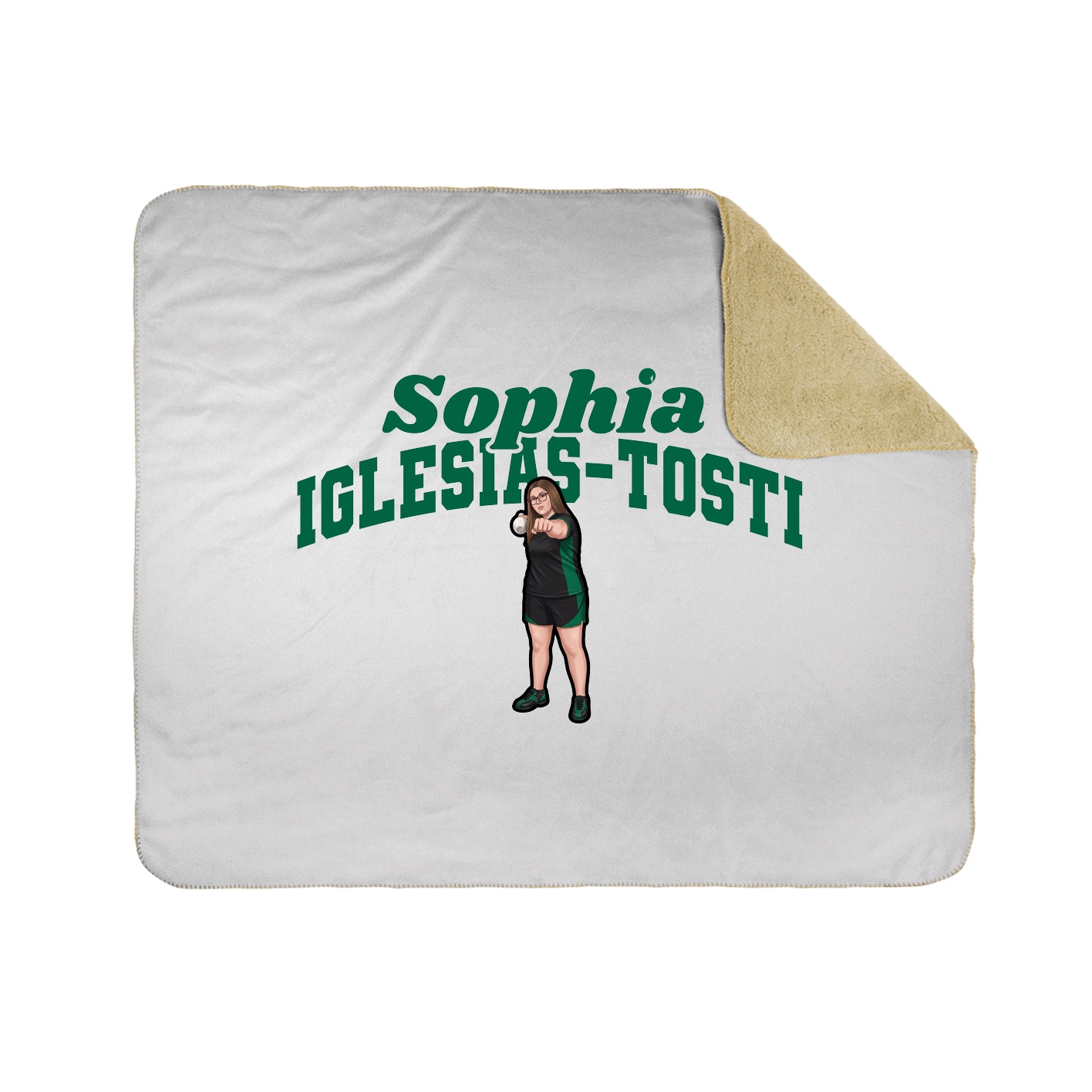 Throw Blanket — Signature Arch in White
