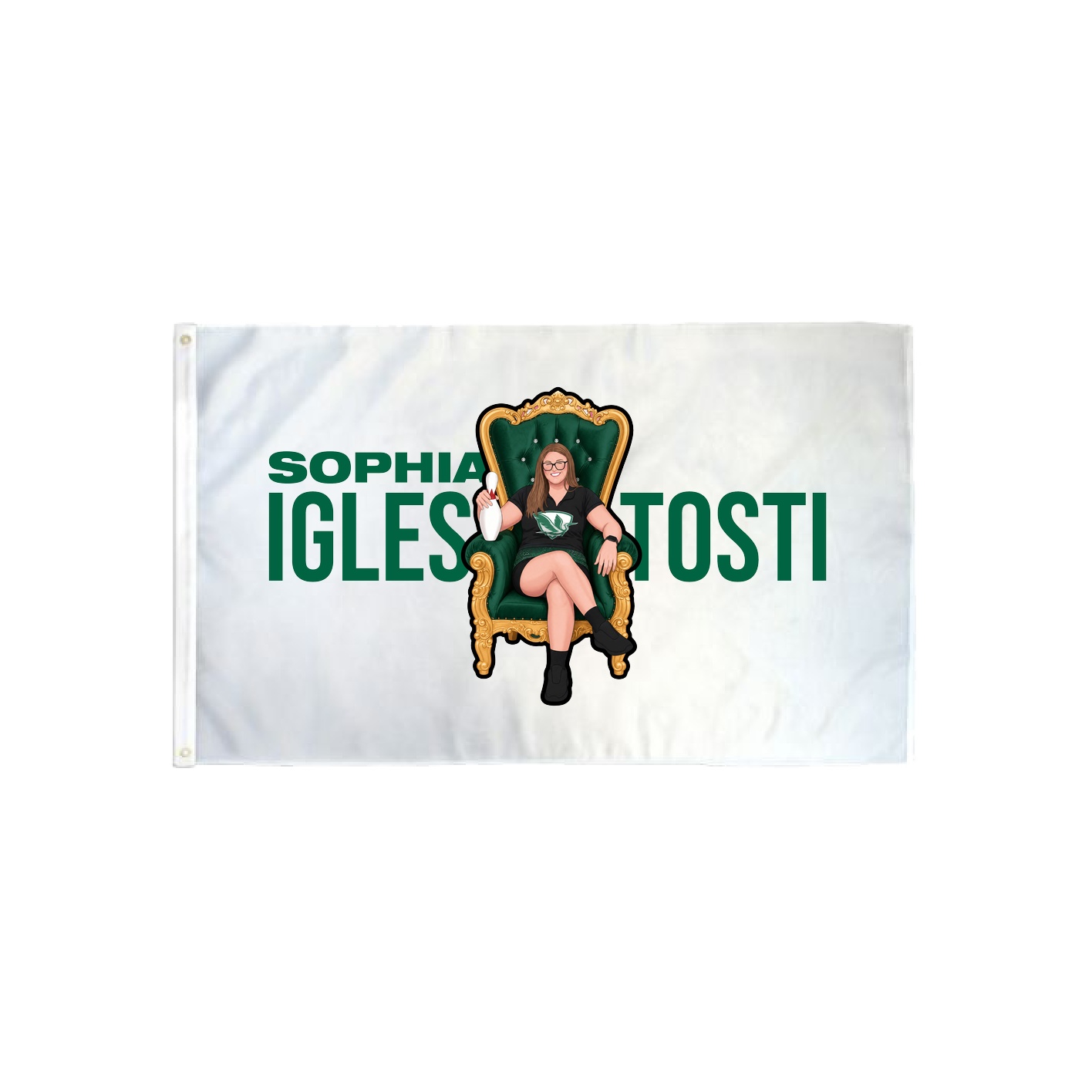 3x5 Flag — Player Name in Classic