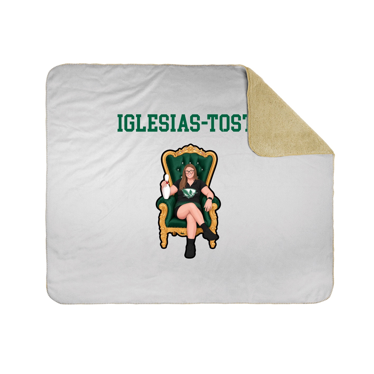 Throw Blanket — Shirsey in White